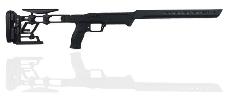Produktabbildung LRC Chassis / Remington 700 Short Action (und Klone) / LH / schwarz