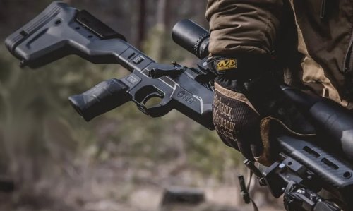 Produktabbildung HNT26 Chassis System / Tikka T3 SA / Standard / Festschaft / Black Carbon Fiber