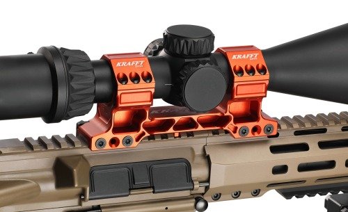 Produktabbildung Blockmontage leicht / 34mm / BH 25mm / 20 MOA / Titangrau