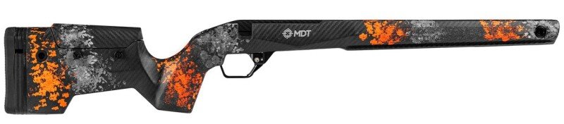 Produktabbildung CRBN Rifle Stock / Remington LA / Precision Bottom Metal / Hunter Orange Grey