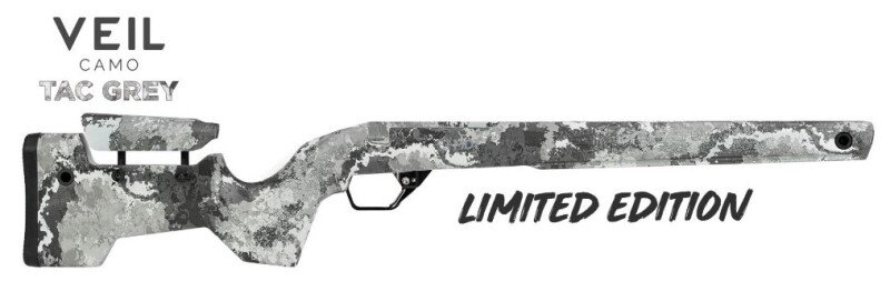 Produktabbildung CRBN Rifle Stock / Remington SA / Hunter Bottom Metal / Veil Camo Tac Grey
