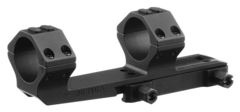 Produktabbildung Recknagel Blockmontage verlängerte Ausführung (gekröpft) /  30mm / BH 34mm / 0 MOA /  Mutter / 50mm