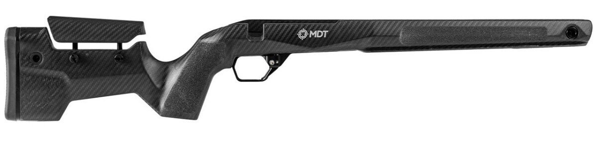 Produktabbildung CRBN Rifle Stock / Tikka LA / Hunter Bottom Metal / Clearcoat Carbon Fiber
