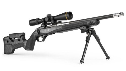 Produktabbildung CRBN Rifle Stock / Tikka LA / Hunter Bottom Metal / Clearcoat Carbon Fiber