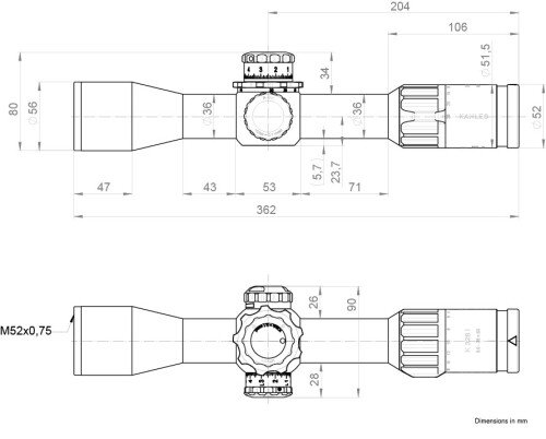 Produktabbildung K328i 3,5-28x50i / ccw / links / SKMR4+