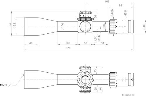 Produktabbildung K525i REFINED 5-25x56i / ccw / links / MSR2/Ki