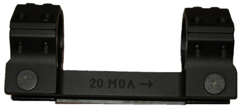Produktabbildung Recknagel Blockmontage kurz / 30mm / 20 MOA / Mutter / 10mm