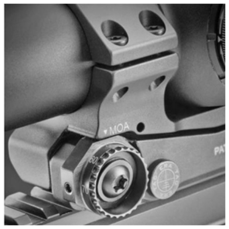 Produktabbildung Recknagel Montage, verstellbare Vorneigung / D 30mm BH 20mm / Hebel / MIL mrad