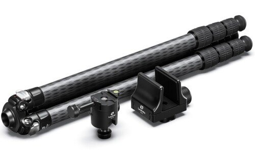 Produktabbildung SA-324CL Carbon-Dreibeinstativ mit Kugelkopf MK-40 und Gewehrklemme GS-3